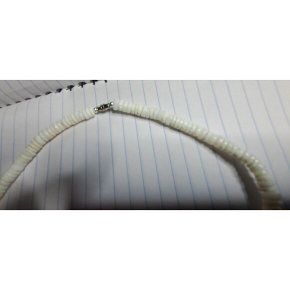 necklace puka shells and Hishih shells bird beads shell pink white - Picture 5 of 5